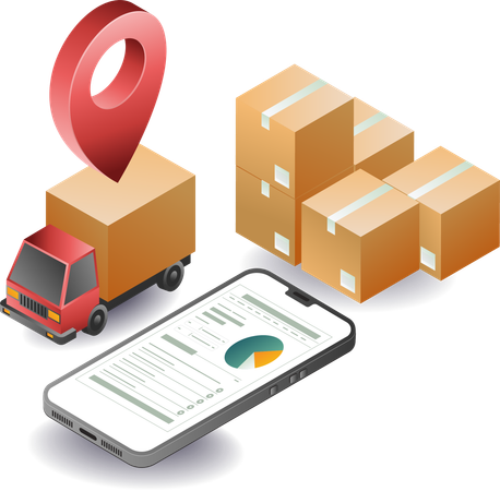 Delivery location analysis management  Illustration