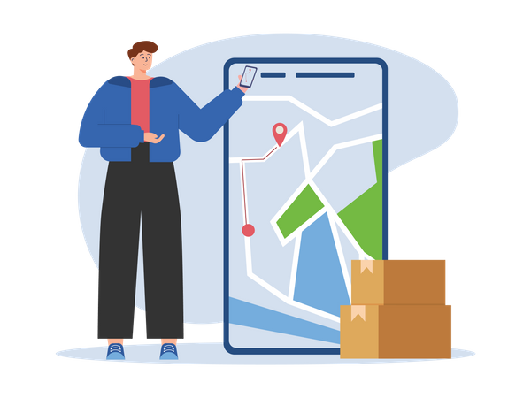 Delivery location  Illustration