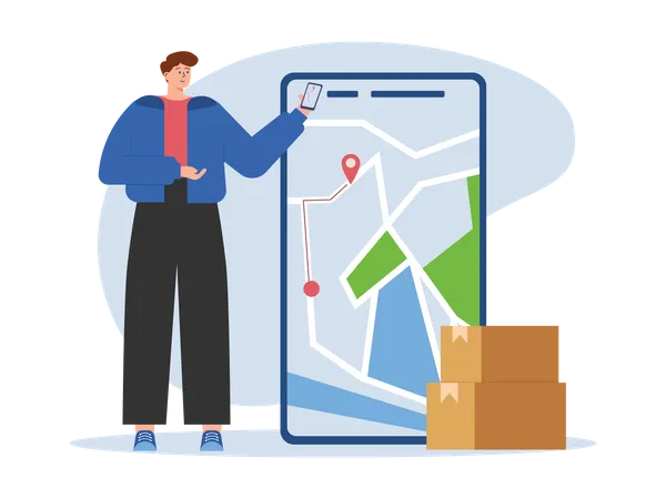 Delivery location  Illustration