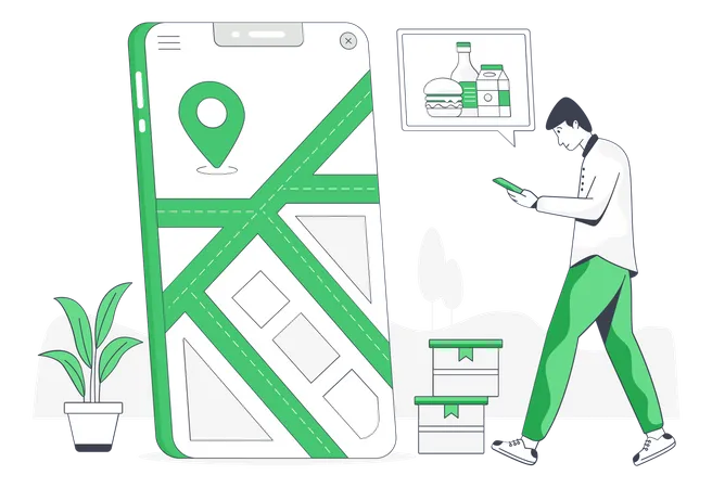 Delivery Location  Illustration