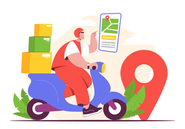 Delivery Location  Illustration