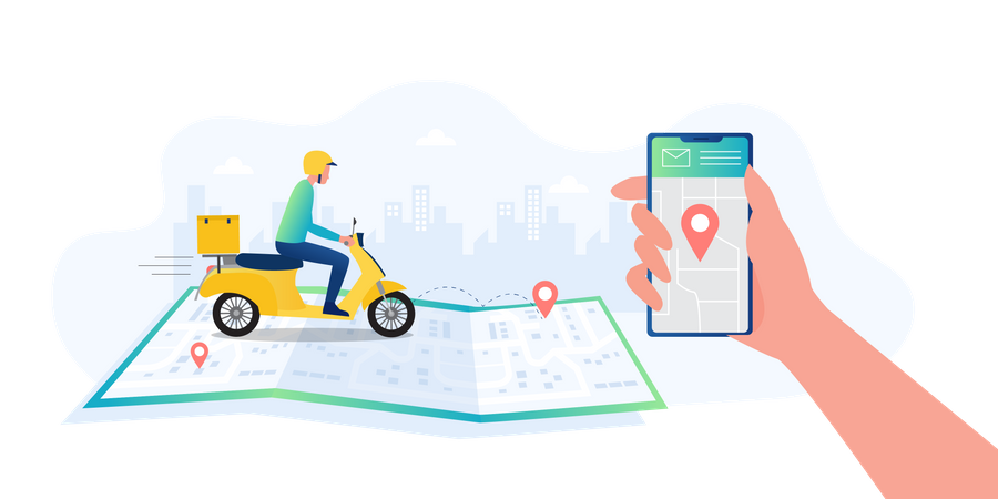 Delivery location  Illustration