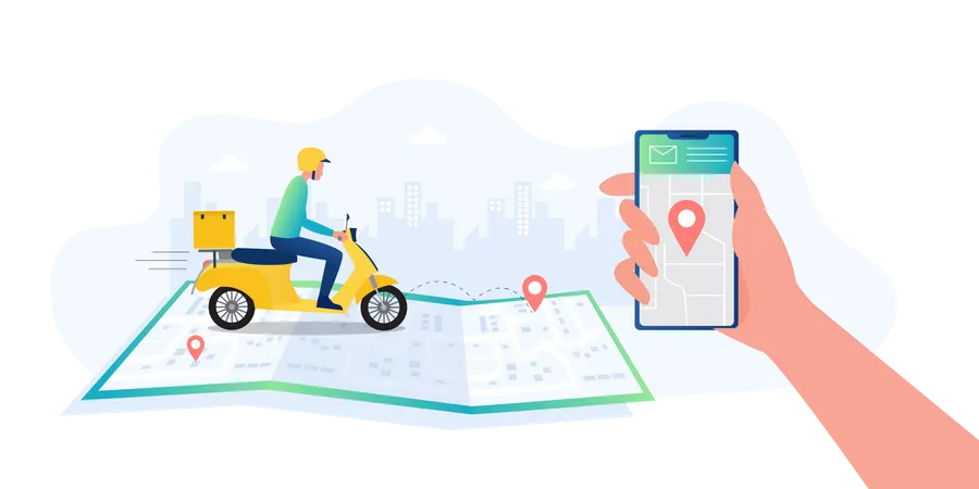 Delivery location  Illustration