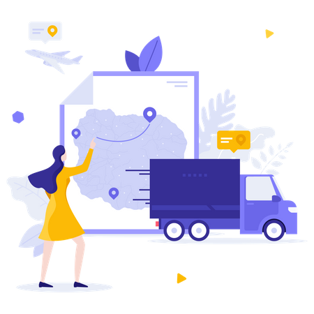 Delivery Location  Illustration