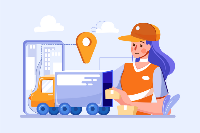 Delivery Location  Illustration