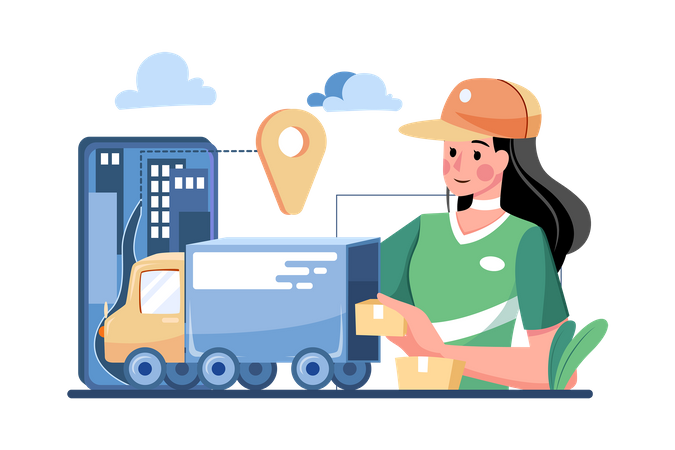 Delivery Location  Illustration