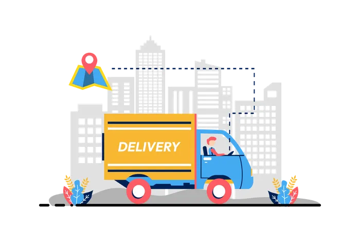 Delivery location  Illustration