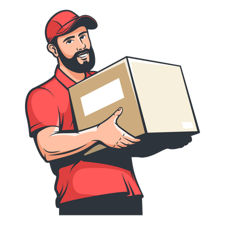 Delivery man  Illustration