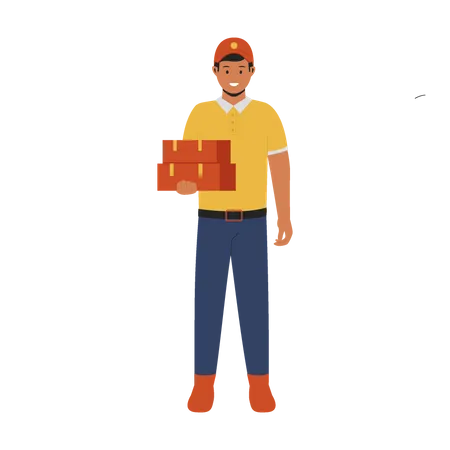 Delivery man  Illustration