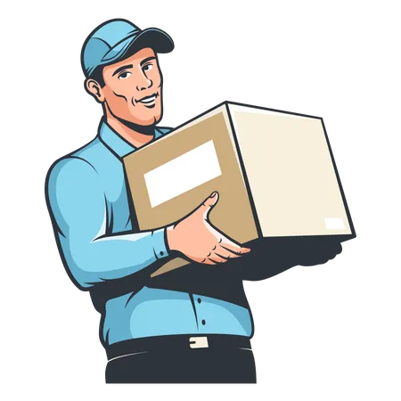 Delivery man  Illustration