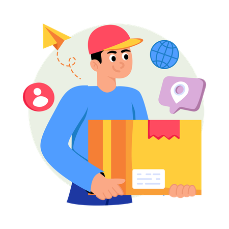 Delivery Man  Illustration