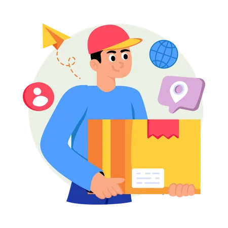 Delivery Man  Illustration