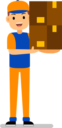 Delivery Man  Illustration