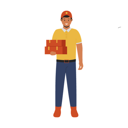 Delivery man  Illustration