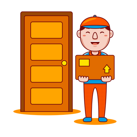 Delivery man  Illustration