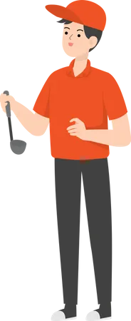 Delivery Man Character Illustration