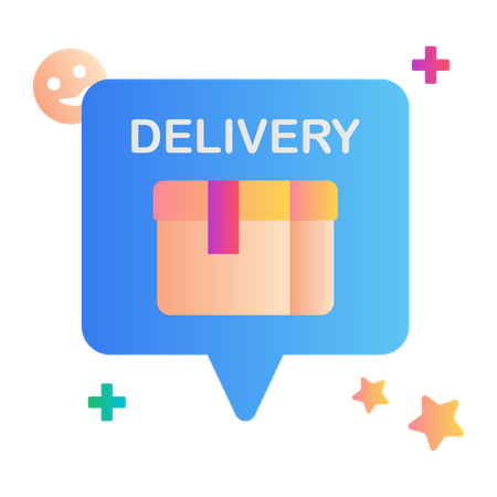 Delivery message  Illustration