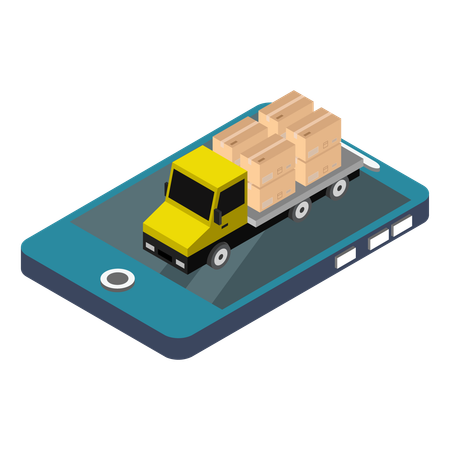 Delivery Navigation  Illustration