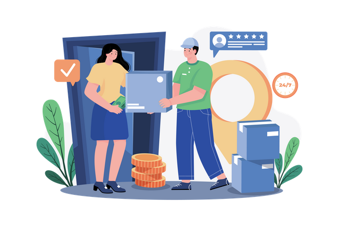 Delivery of product  Illustration