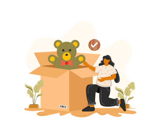 Delivery of product  Illustration