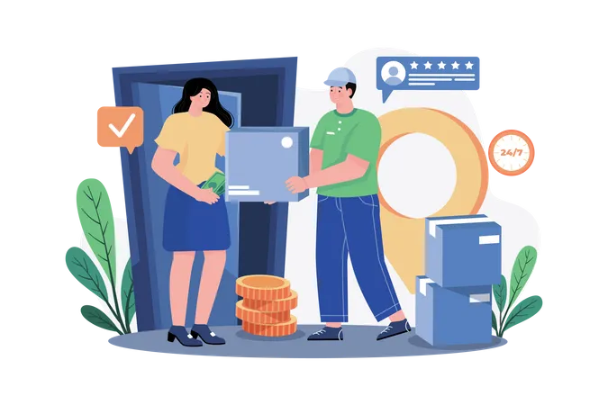 Delivery of product  Illustration