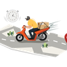 delivery on time illustration free download