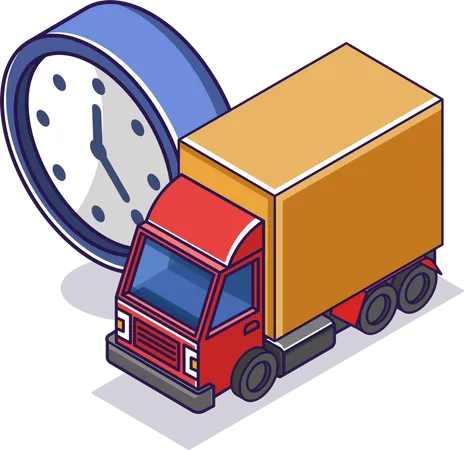 Delivery on time  Illustration