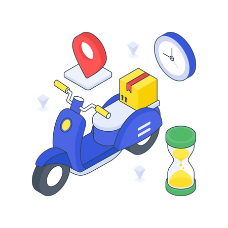 Delivery On Time  Illustration