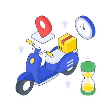 Delivery On Time  Illustration