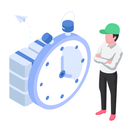 Delivery on Time  Illustration