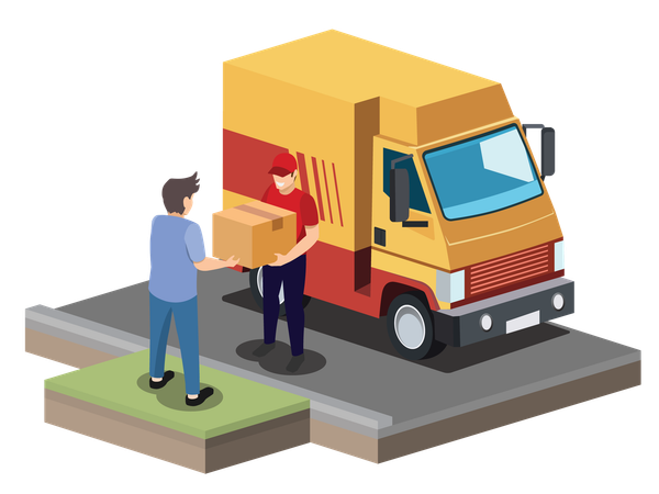 Delivery Parcel  Illustration