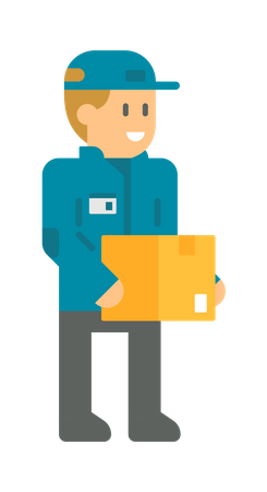 Delivery person Illustration
