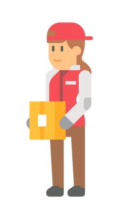 Delivery person  Illustration