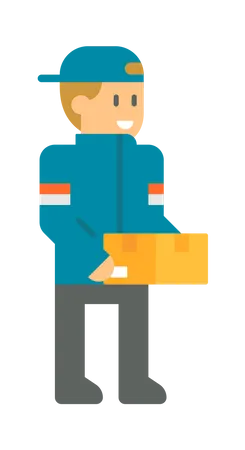 Delivery person  Illustration