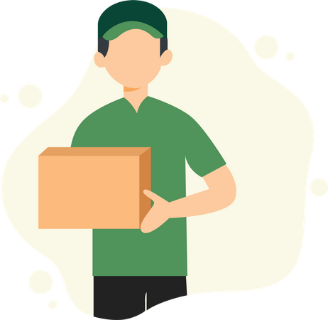 Delivery Person  Illustration