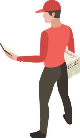 Delivery person  Illustration