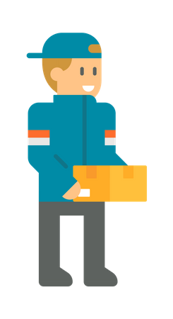 Delivery person  Illustration