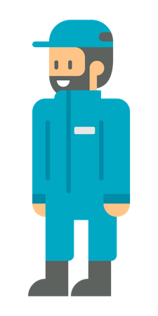 Delivery person  Illustration