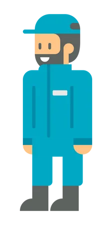 Delivery person  Illustration