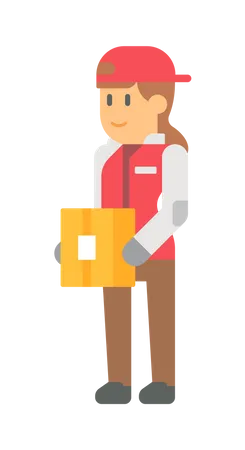 Delivery person  Illustration