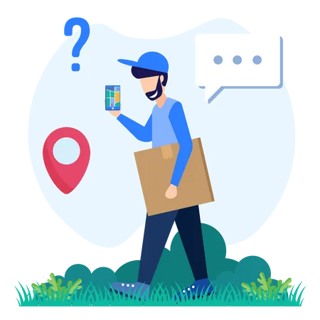 Delivery Place Illustration