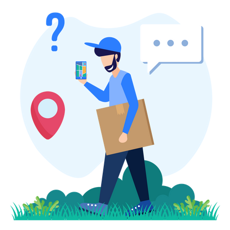 Delivery Place  Illustration