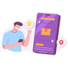 delivery process illustration