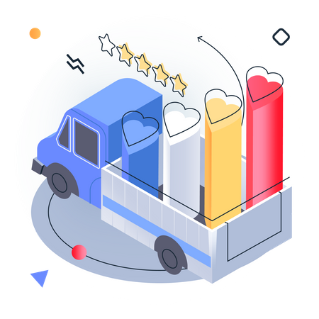 Delivery Rating  Illustration