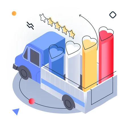 Delivery Rating  Illustration