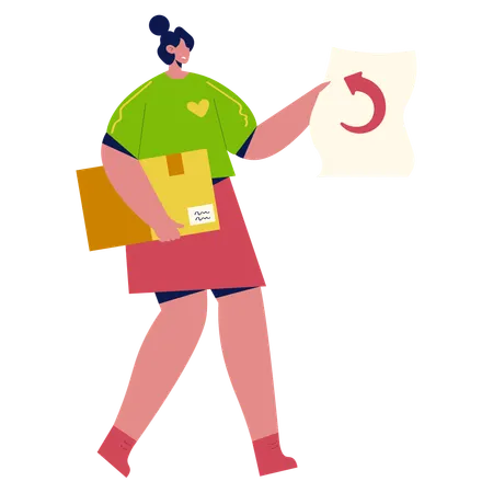 Delivery Return  Illustration