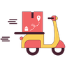 illustrations of delivery-scooter