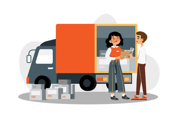 Delivery service  Illustration