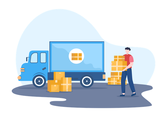 Delivery service  Illustration