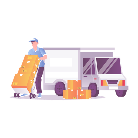 Delivery Service  Illustration